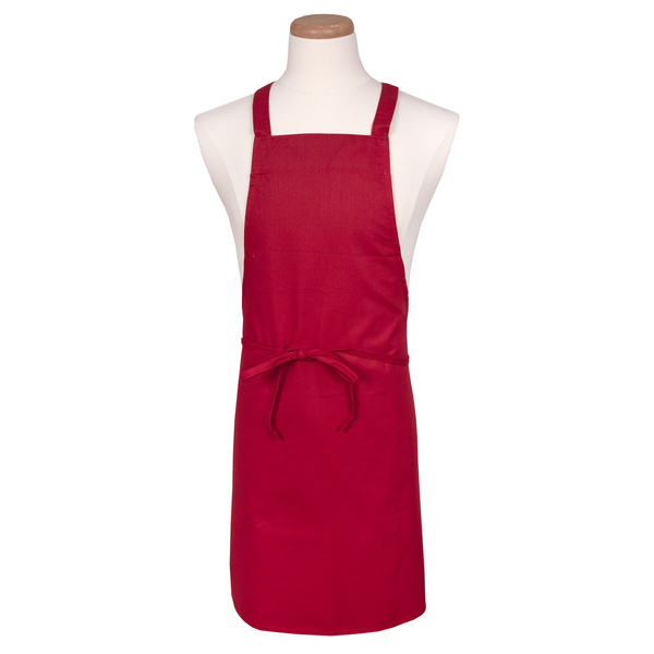 Chef Revival Chef 24/7Utility Bib Apron - Red 601NP-RD